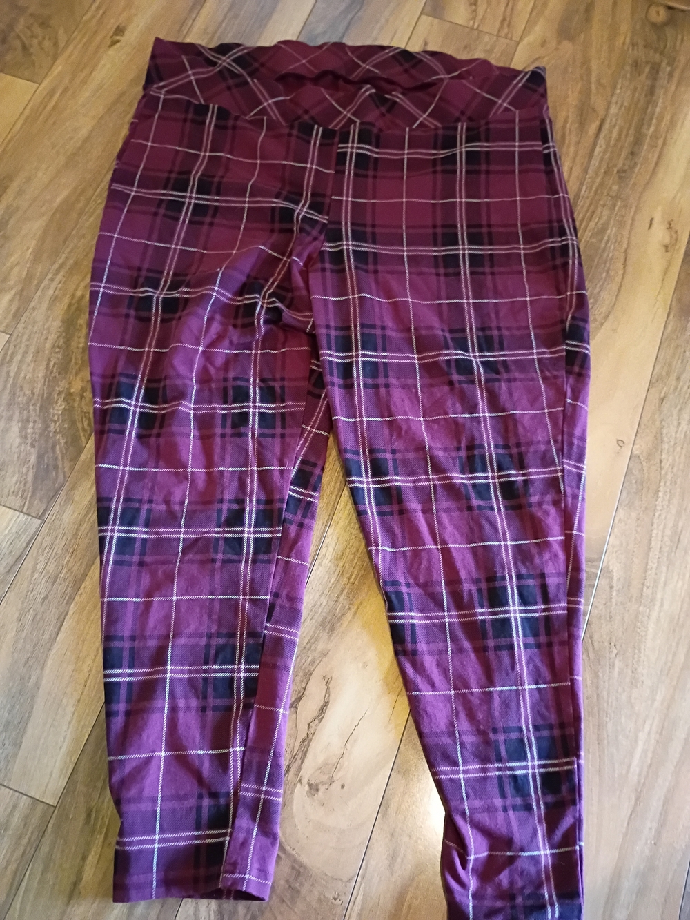 torrid Burgundy Plaid Joggers xxl